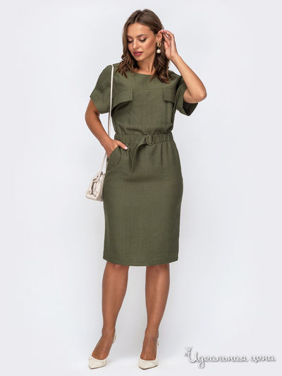 Платье Dressa, цвет хаки