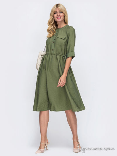 Платье Dressa, цвет хаки