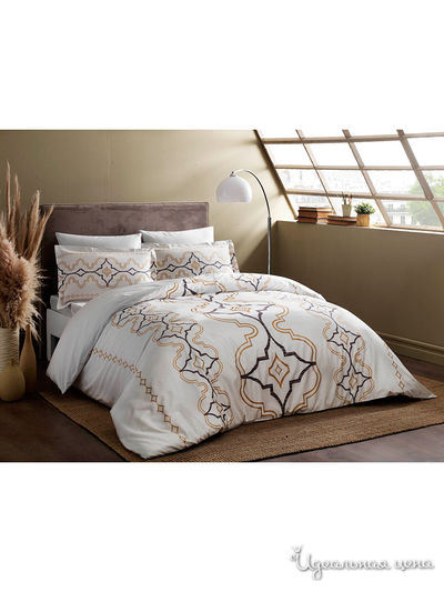 Комплект постельного белья, Евро TAC, цвет золотой