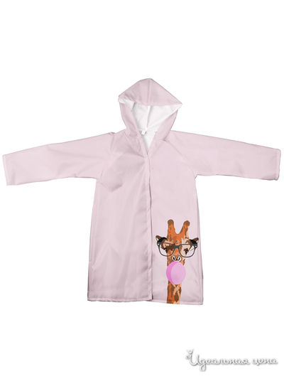 Плащ-дождевик Котозавр, цвет розовый