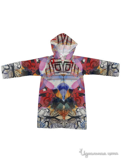 Плащ-дождевик Котозавр, цвет мультиколор