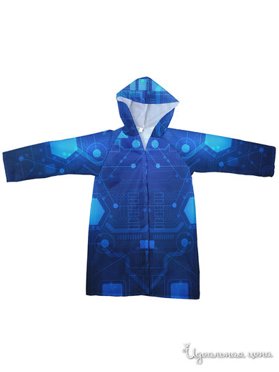 Плащ-дождевик Котозавр, цвет мультиколор