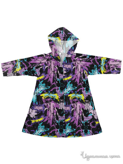 Плащ-дождевик Котозавр, цвет мультиколор