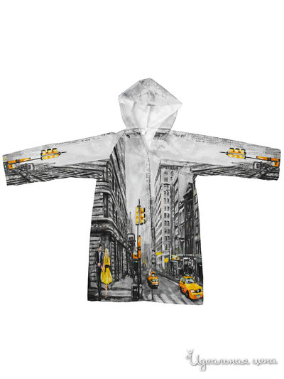 Плащ-дождевик Котозавр, цвет мультиколор