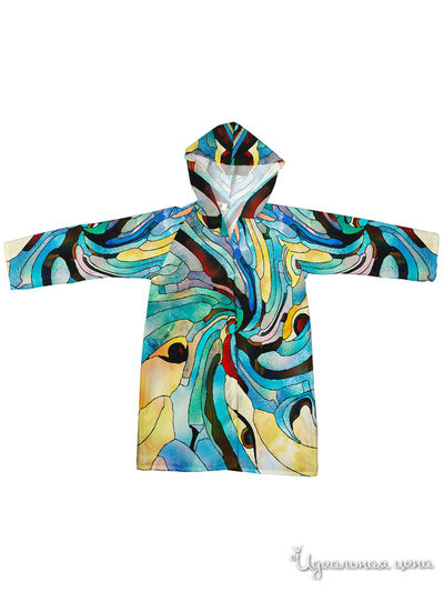 Плащ-дождевик Котозавр, цвет мультиколор