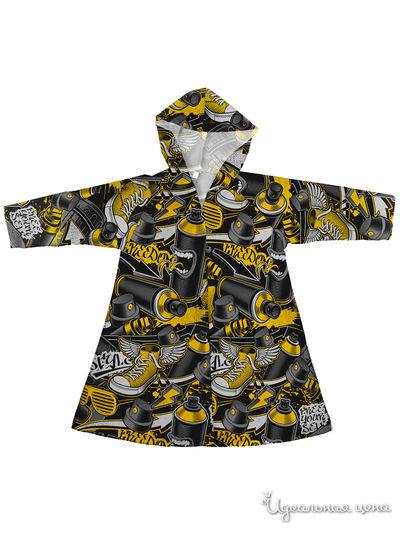 Плащ-дождевик Котозавр, цвет мультиколор