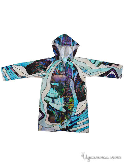 Плащ-дождевик Котозавр, цвет мультиколор