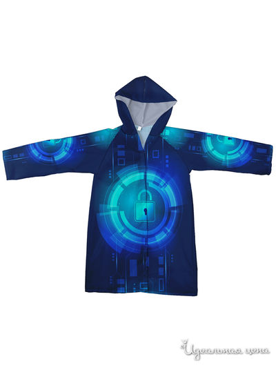 Плащ-дождевик Котозавр, цвет мультиколор