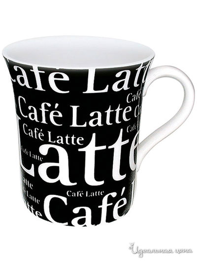 Кружка, 410 мл KONITZ, цвет черный, белый