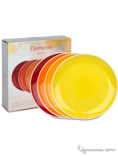 Набор из 4-х тарелок Waechtersbach, цвет Мультиколор