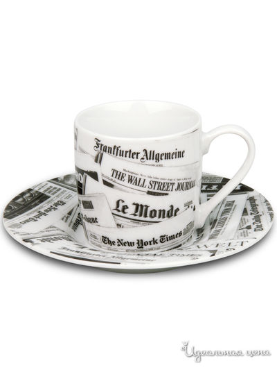 Кофейная пара, 85 мл KONITZ, цвет белый, черный