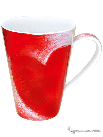 Кружка, 400 мл KONITZ, цвет белый, красный