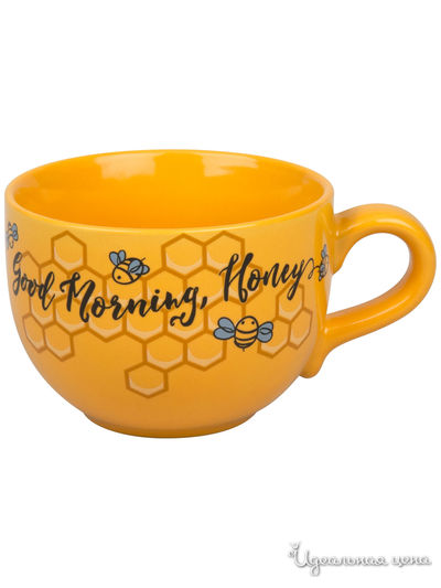 Кружка, 500 мл Waechtersbach, цвет желтый, черный, голубой