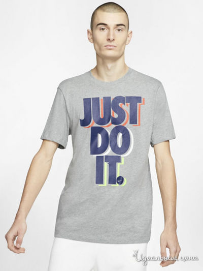 Футболка Nike, цвет серый