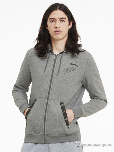 Толстовка Puma, цвет серый
