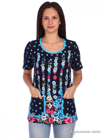 Блуза АстраИвТекс, цвет синий