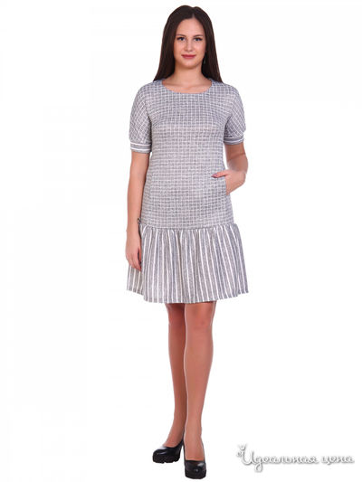 Платье АстраИвТекс, цвет серый