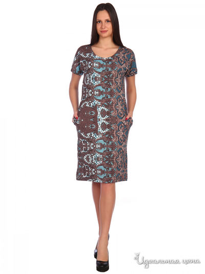 Платье АстраИвТекс, цвет коричневый