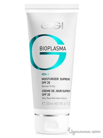 Крем увлажняющий для сухой кожи SPF 20, 200 мл, GIGI