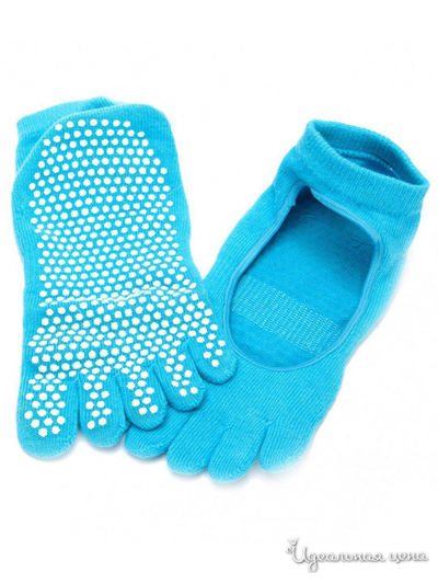 Носки противоскользящие для занятий йогой Bradex, цвет бирюзовый