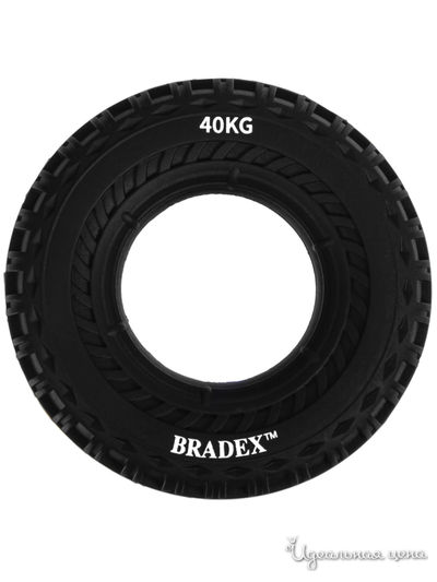 Кистевой эспандер 40 кг, круглый с протектором Bradex, цвет черный