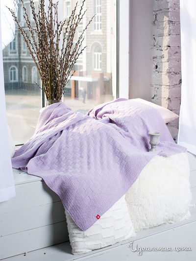 Плед, 120*120 Sewel, цвет сиреневый