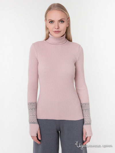 Водолазка Sewel, цвет пудра, серый