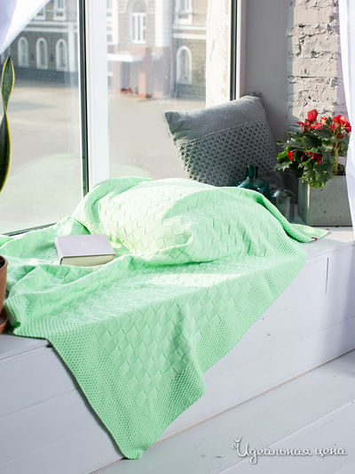 Плед, 120*120 Sewel, цвет салатный