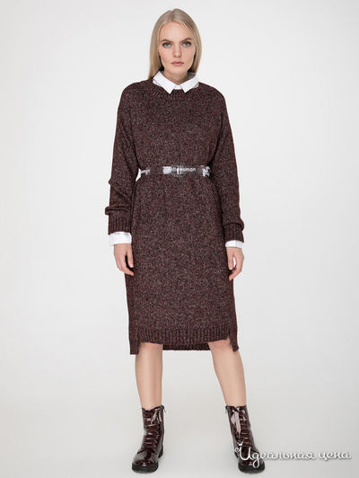 Платье Sewel, цвет бордо меланж