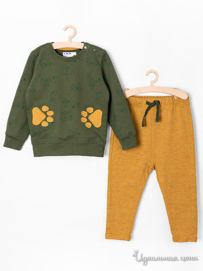 Костюм: толстовка, брюки 5.10.15, цвет зеленый