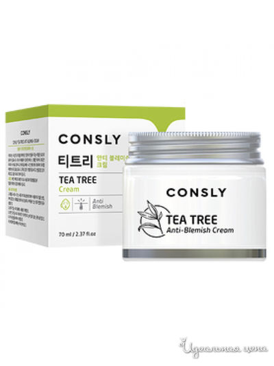 Крем для проблемной кожи с экстрактом чайного дерева, 70 мл, CONSLY