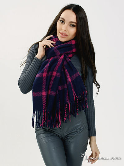 Палантин, 190*80 см Moltini, цвет синий