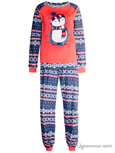 Пижама N.O.A., цвет синий, красный