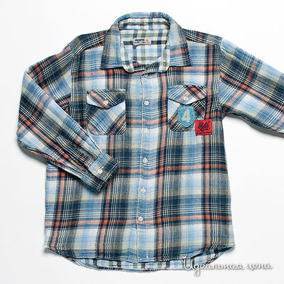 Рубашка Petit Patapon, цвет цвет голубой