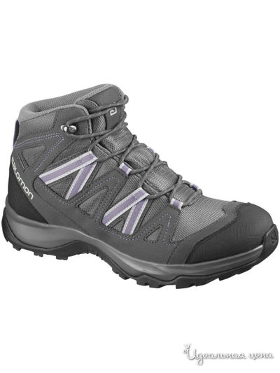 Ботинки SALOMON, цвет серый