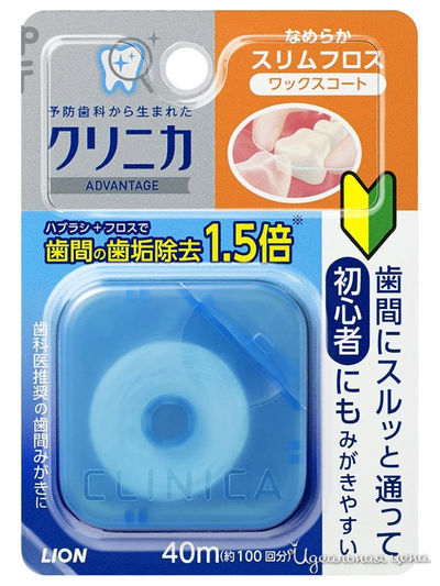 Зубная нить на основе воска, 40 м, Lion