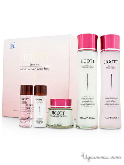 Подарочный набор JIGOTT MOISTURE SKIN CARE 3SET увлажняющая серия (тонер, лосьон, крем), JIGOTT