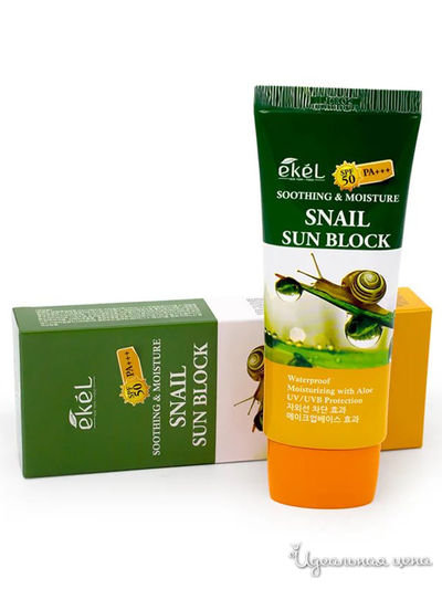 Крем солнцезащитныйм с улиточным муцином SPF 50+/PA+++, 70 мл, Ekel