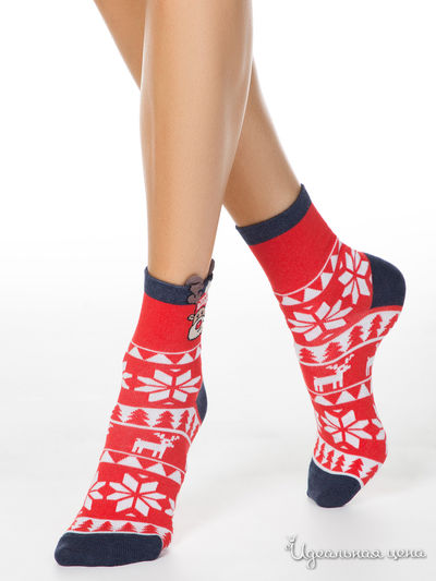 Носки CONTE, цвет красный