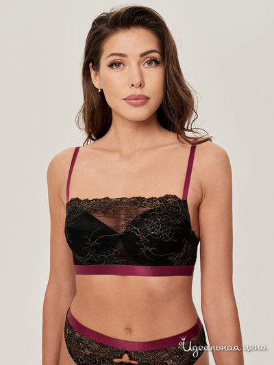 Бюстгальтер с формованной чашкой Sensera, цвет черный