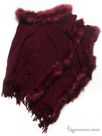 Пончо, 74*130 см Vera Victoria Vito, цвет бордовый