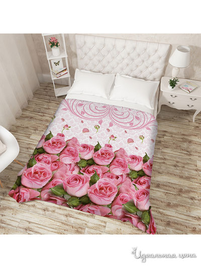 Покрывало "Букеты и лепестки", Евро Сирень, цвет мультиколор