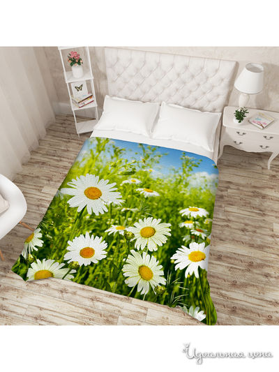 Покрывало "Ромашковая поляна", Евро Сирень, цвет мультиколор