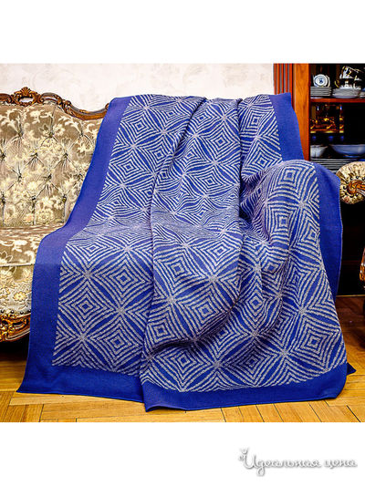 Плед, 145*200 см Veronika Style, цвет серый, синий
