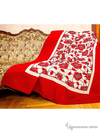 Плед, 145*220 см Veronika Style, цвет вишневый