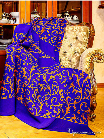 Плед, 145*210 см Veronika Style, цвет синий