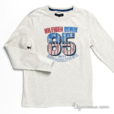 Лонгслив Tommy Hilfiger, цвет цвет серый