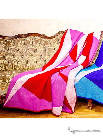 Плед, 135*195 см Veronika Style, цвет вишневый, розовый