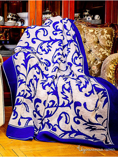 Плед, 145*210 см Veronika Style, цвет синий