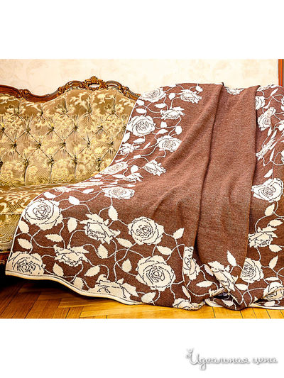 Плед, 145*225 см Veronika Style, цвет коричневый